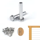 Muzata 1/8" Stemball Swage Dead End Invisible Cable Railing Kit Terminal CR24 New. Price: $42.99.