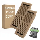 Floor Register 4X10, 2-WAY Steel Vent Cover With Damper, Walkable, Brow... New. Price: $40.25.