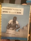 Vintage 1954 Portland Cement Co. Recommended Practices For Laying Concrete Block. Price: $14.99.