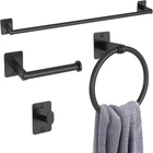 Matte Black Bathroom Accessories Set, Kljkpa Pieces Hardware 24 New. Price: $39.99.