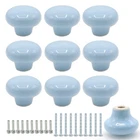 Joyangy Ceramic Cabinet Knobs, 1.26INCH/32MM Sky Pack, Blue New. Price: $17.99.