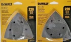 Dewalt DWASPTRI22 Hook Loop Triangle 220 Grit Sandpaper 2-12 Packs New. Price: $5.50.