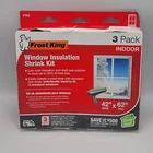 Frost King V73/3H Shrink Window Kit, Indoor, 42 X 62 In, 3-PACK, Clear, Count New. Price: $9.99.