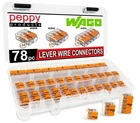 Wago 221 Lever Nuts 78PC Compact Splicing Wire Connector Assortment With Case... New. Price: $59.20.