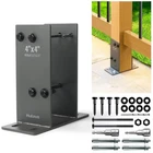 Hulave 2 Pack Stainless Steel 4" X (actual: 3.5") Post Base, Suitab... New. Price: $123.40.