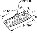 Prime-line 162017 Brass-plated Nylon/steel Bi-fold Pivot Bracket 1-1/16 In. New. Price: $7.90.
