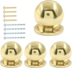 4 Packs Mini Round Solid Brass Knobs, 1/2 INCH(12MM), Polished Gold New. Price: $13.24.
