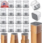 Ansible 24 Pcs Chair Leg Floor Protectors Square, Silicone Felt Furniture Pa New. Price: $26.26.