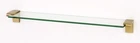 Alno Luna 24" Glass Shelf With Brackets Satin Open. Price: $97.98.