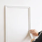 Trimold Peel And Stick Chair Rail Molding, Self-adhesive 3M X 40MM, White New. Price: $35.95.