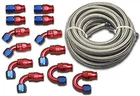 Racing -8 AN8 Ptfe Swivel Fittings + Stainless Steel Fuel Line Hose Kit E8... New. Price: $190.12.