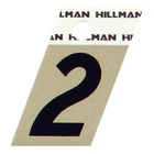 Hillman 1.5 " Reflective Black Aluminum Self-adhesive Number 2 Pc (6-PACK) New. Price: $7.79.