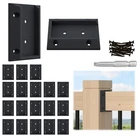 Muzata 20PCS Deck Railing Brackets Connectors CONNECTOR-20PACK, Black New. Price: $28.88.