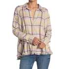 Free People Seeking Starlight Plaid Button Down Pink Yellow Moondrop Size Medium Pre-owned. Price: $24.99.