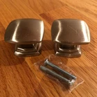 Hickory Hardware Euro Satin Nickel 1-1/2" Square Cabinet Knob Pull P2163-SN S2 Used. Price: $9.87.