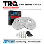 Trq Performance Brake Rotor Drilled Slotted Coated & Ceramic Pad Front Kit New. Price: $134.95.