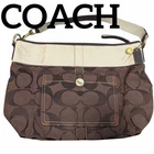 Coach Signature One Shoulder Bag Brown Leather 10.2X10.6X5.1IN Used Pre-owned. Price: $106.44.