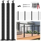 Gyykzz 42" One-stop Cable Railing Post Kits 3 Pack, Adjustable Level Dril... New. Price: $320.79.