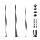 Vevor Pcs 34" Metal Hairpin Rod Table Desk Leg Heavy Duty Furniture Industrial New. Price: $26.70.