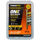 Hillman Power Pro No. 8 2-1/2" Star Flat Coarse Multi-material Screws New. Price: $33.58.