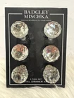 Nwt Badgley Mischka Crystal Drawer Knobs - 6 Piece Set Silver/chrome Base Open. Price: $49.99.