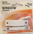 Slide-co Window Hardware Sash Lock #17755-W White New. Price: $9.95.
