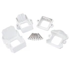 Fiberon Stair Hardware Kit White Plastic Bracket Set For Railing System Open. Price: $19.45.