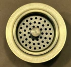 Signature Hardware SH171AGBR 3-1/2" Kitchen Sink Basket Strainer, Aged Bronze Open. Price: $27.99.