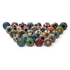 Folk Craft Ceramic Cabinet Cupboard Knobs Handles Painted Floral Des... New. Price: $45.59.