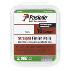 Paslode 650287 Collated Finishing Nail, 2-1/2 16 Ga, Zinc Galvanized, New. Price: $33.89.