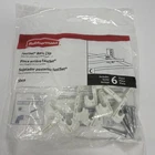 Rubbermaid Fast Set Back With Drive Pin, Clips #3D69-LW-WHT New. Price: $9.99.