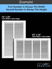 Hvac Premium 26 X 8 Duct Opening Steel Return Air Filter Grille, For 1-INCH New. Price: $35.60.