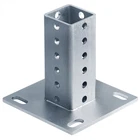 Square Sign Anchor For 2" X Post, Surface Mount Flange Base, 1 New. Price: $48.30.
