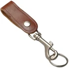 Hy-ko Brown Leather Key Snap (KC186) Fs New. Price: $10.00.