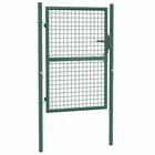Fence Gate Metal Post Garden For Outdoor Patio Steel Green Vidaxl New. Price: $280.99.
