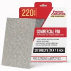 Virginia Abrasives Sandpaper Sheets, Commercial Pro Wet Dry Sanding For New. Price: $18.10.