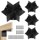 Rasugarlary Pergola Bracket Kit 4''X4'', 4PCS 3-WAY Right Angle Corner Bracke... New. Price: $52.24.