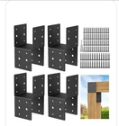 Pcs Heavy-duty Post Brackets Kit 4X4 Wood Deck Mounting, 14-GAUGE Steel Base New. Price: $38.00.