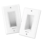 Baseport Recessed Wall Plate For Behind Cable Management - White Pl... New. Price: $23.40.