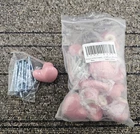 (qty 12) Cionyce Ceramic Cabinet Knobs Light Pink Drawer Heart Shaped Open. Price: $21.86.