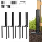 Axwhys Fence Post Repair Kit 4 Pcs, Stake Double Ground Spike With Black New. Price: $92.31.