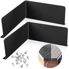 Amylove 2 Pcs Rain Gutter Valley Splash Guards Downspout Bent Style, Black New. Price: $21.82.