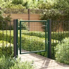 Vidaxl Green Steel Garden Fence Gate Lockable Adjustable Width Outdoor 394X295 New. Price: $158.29.