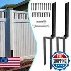 2 Pcs Fence Post Repair Kit, Heavy Duty Anchor With Black Powder-coat New. Price: $47.44.