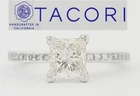 Tacori Sculpted Crescent 45-15 Princess Diamond Engagement Ring 1.19 Ct 18K New. Price: $3395.00.