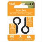 #8 Lag Screw Eye, Black, 1-5/8 In. N820-085 New. Price: $12.67.