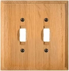 Nib Amerelle Solid Oak Wallplate Model 4025TT Open. Price: $10.99.
