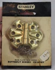 Vintage Stanley Brass Plated Butterlfy Hinges CD1478F 2 Package Nip New. Price: $11.99.