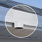Amerimax 27010 Semi Gloss White Aluminum End Piece With Drop New. Price: $19.67.