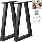 Heavy Duty 28" Black Metal Trapezoid Legs With Adjustable Feet Pads New. Price: $131.09.